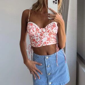 Princess Polly Floral Bustier Top